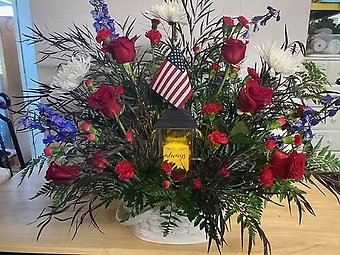 Red White & Blue Basket