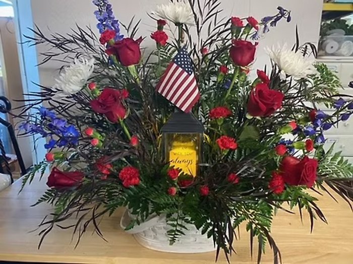 Red White & Blue Basket