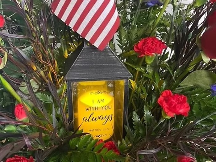Red White & Blue Basket