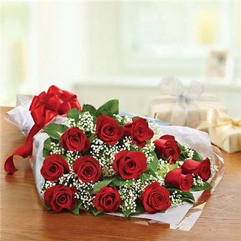 12 Roses Wrapped Choose Color