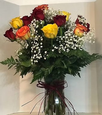 Mixed Roses, 2 Dozen